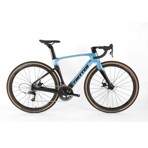 China EPS 700C Carbon Fiber Gravel Bike , Twitter Aero Road Bike OEM Service factory