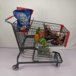 Customizable 125L Grocery Shopping Trolley Q195 Steel Large Shopping Cart
