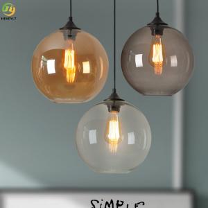 China 40W E26 Glass Nordic Pendant Light For Hotel / Showroom / Bedroom factory