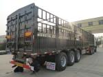 24V Electric System 60T 80T Tri Axle Animal Carrier Semi Trailer for Livestock