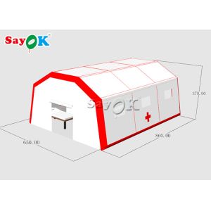 Inflatable Emergency Tent Movable Water Resistant Inflatable Medical Tent To Set Beds With Air Pump