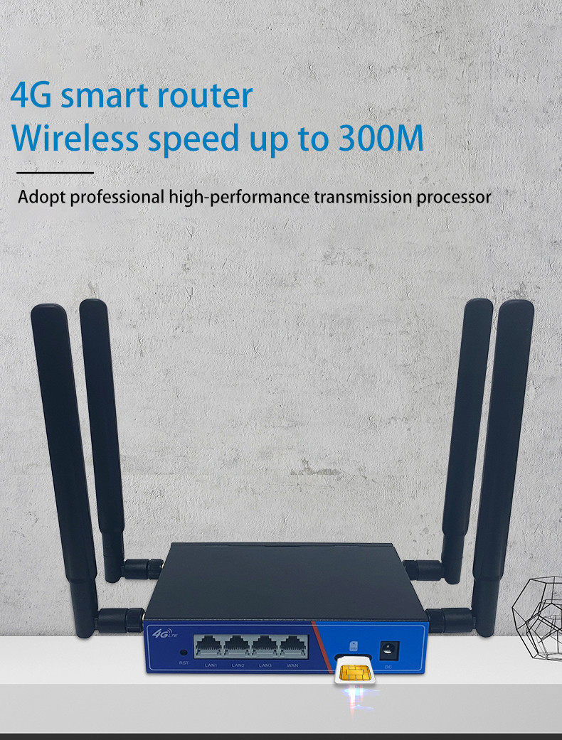 300Mbps WS281 4G Industrial Router MT7628 Openwrt 4g Router With SIM Slot