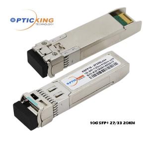 China TX 1270nm RX 1330nm 20KM SMF SFP+ Transceiver Module 10G BIDI WDM TX factory