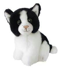 China Sitting Pose Black Cat Plush Toys factory