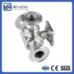 Manual Sanitary Stainless Steel 304/316L Tri-Clamp 3 Way Ball Valve with High