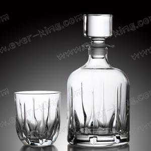 China ISO9001 750ml Clear Embossing Whiskey Empty Bottle factory