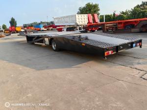 China Single Axles 4 SUV Car Carrier Cylinder Lifting Semi Trailer With 15T Loading Weight factory
