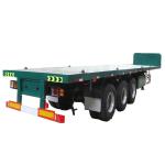 30 Ton Low Bed Trailer with Leaf Spring Suspension and Flatbed Container Trailer