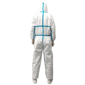 China Safe Personal Protection Disposable Plastic Gown Self Defense White Color factory