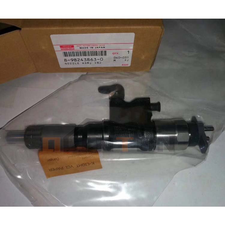 Other 8-98243863-0 Common Rail Injector for ZX200-5A Diesel Engine Parts 4HK1 Engine