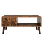 Rustic Wood Coffee Table, Living Room Coffee Table, Cocktail Table, Small Coffee