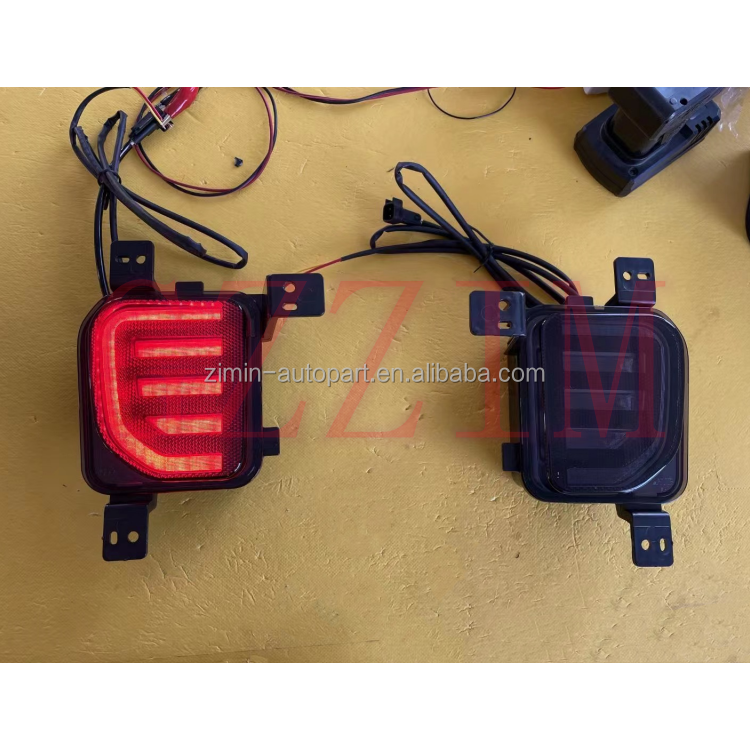 Red Rear Bumper Light For Ford Everest 2022 Three Colors Rear Bar Lamp ABS Plastic