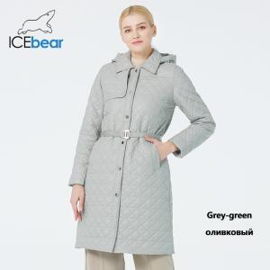 China Versatile Bio Down Woman Coat Spring Quilted Jacket With Trenchcoat Style factory
