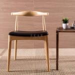 Modern Ash Wood Nordic Design Leather European Dining Chair