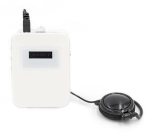 China White Color Digital Wireless Tour Guide System Pocket Size factory