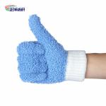 Fluffy Car Detailing Tools 15x25cm Soft Microfiber Finger Glove Elastic Tape