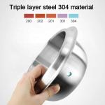 High Quality Food Cooking Pot 304 Stainless Steel 18cm 20cm 22cm Restaurant
