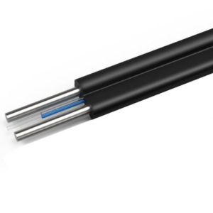 1 Core FTTH Single Mode Indoor Fiber Optic Cable With LSZH Jacket