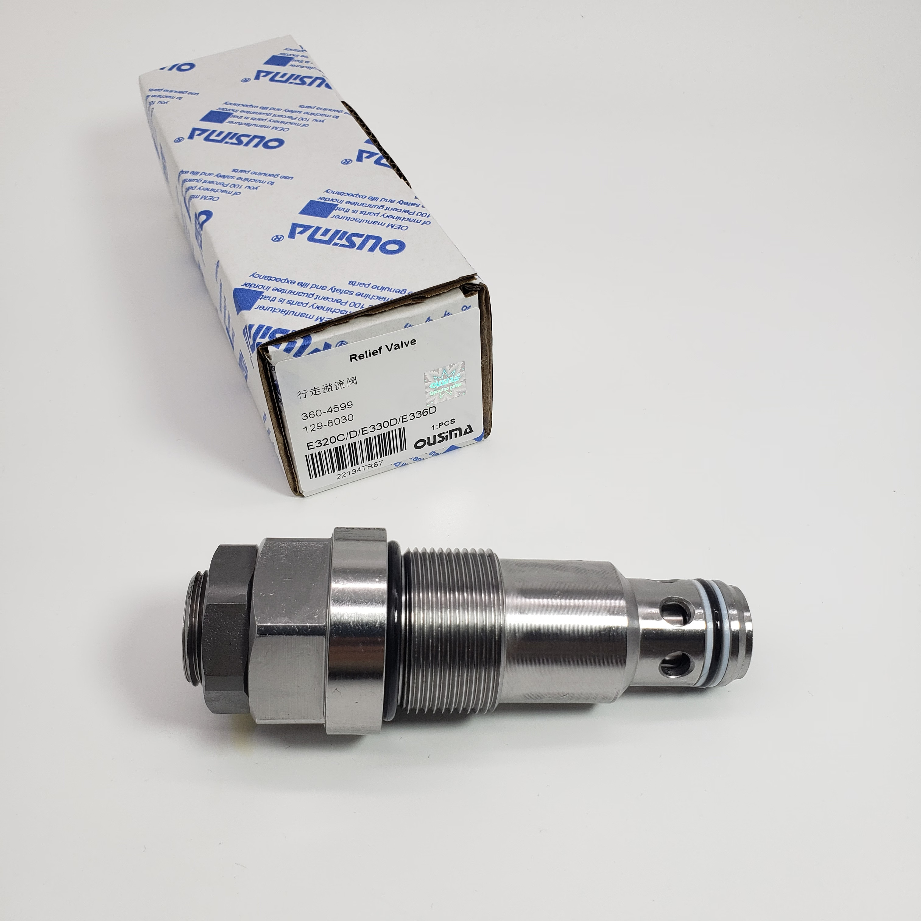 Hydraulic Pump Relief Valve 360-4599 129-8030 For CAT 320C 320D GC 325C 330D