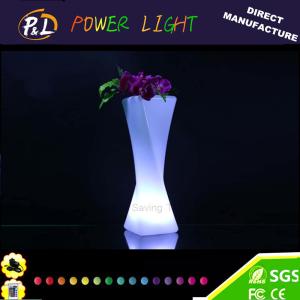 China Home Furniture Decorative Lighting Vase Plastic LED Flower Vase factory