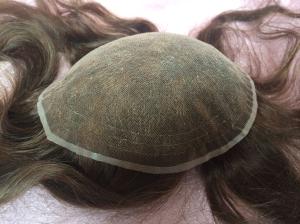 China Elegant-wig high quality bleached knots French lace base toupee for women factory