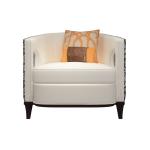 Light luxury Hotel Sofa used Leather upholstered Leisure chairs for Lobby