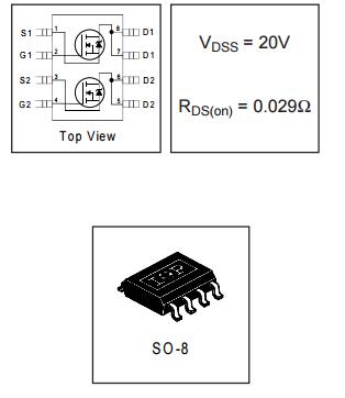 IRF7311TRPBF Electronic IC Chips Dual N Channel MOSFET HEXFET Power MOSFET