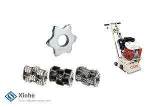 China Scarifier Drum Wear Parts Tungsten 6 Points Scarifier Stars TCT Cutters Floor Planers Accessories factory