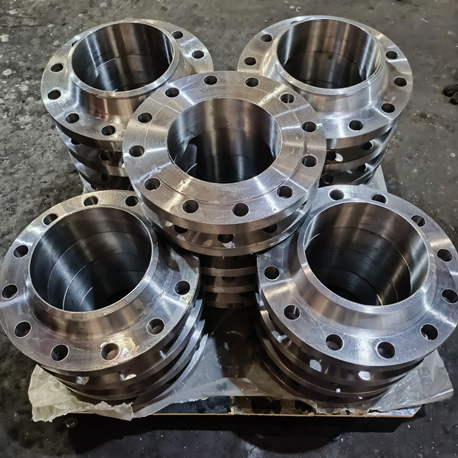 Slip On Carbon Steel Forged Flange PN16 CLASS150 Yellow Painting