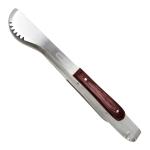3 Pieces BBQ Bbq Utensils Kit Wood Handle Spatula Fork Tong Easy To Wash