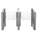 Glass Optical Slim SUS316 RS232 Turnstile Entrance Gates