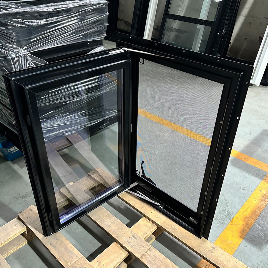 Almond Vinyl Casement Windows - Custom Sizes America Crank Low-Maintenance & Secure