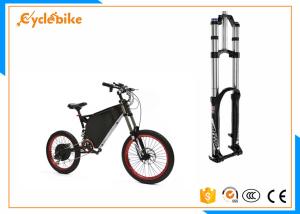 China Black Electric Bike Suspension Fork 210mm Maximum Rotor Size factory