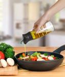 400ml Glass Seasoning Bottles 100% Drip Free SUS304 Nozzle FDA Certification