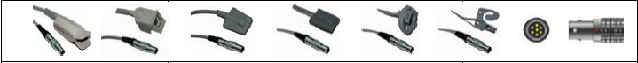 Pediatric Silicone Reusable Spo2 Sensors 1B.7 Pin Compatible Invivo 9383