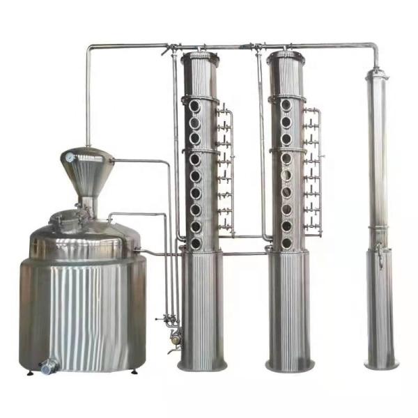 Semi-Automatic Control System 3000lt Stainless Steel Vodka Whisky Distillation