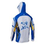 Custom Sublimation Long Sleeve Mens Fishing Sweatshirts Anti UV Flat Bottom