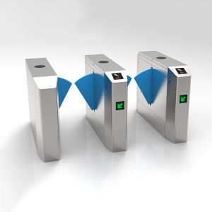 Metro Station Flap Turnstile Gate Entry Control With QR Code Reader