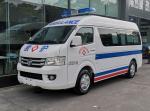 Futian Medical Emergency Ambulance 4×2 8 Seater Gasoline Rear Drive