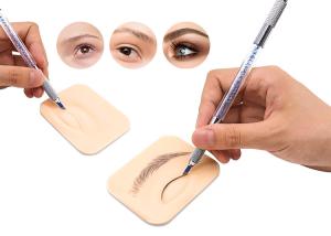 China 3D Silicone Permanent Makeup Practice Skin Eyebrow Microblading factory