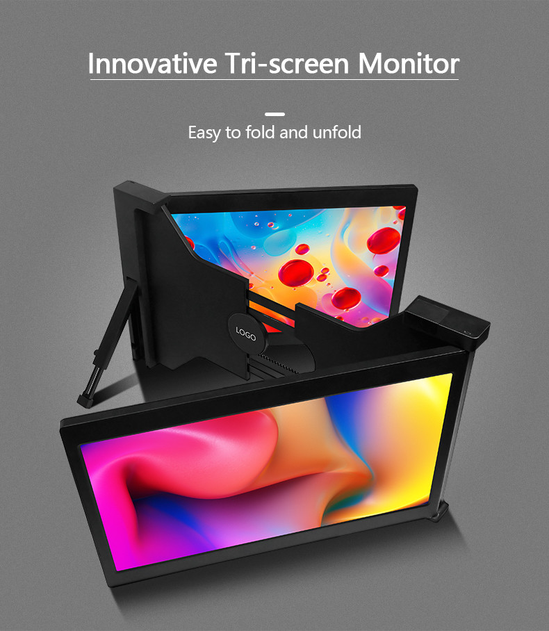 USB3.1 Type C 11.6" Triple Laptop Portable Monitor 300cd/m2