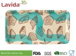 Heathy Food Grade Fresh Ocean sea shell Decal Printing Bamboo Fibre Tray