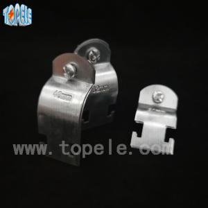 China Galvanized Steel Conduit Fittings GI Conduit Strut Clamp / Conduit Clip factory