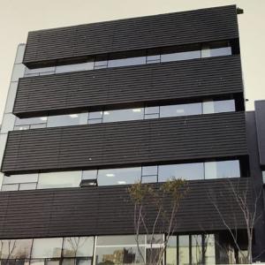 China Modern Panel Facade Ribbon Windows Aluminum Glass Frame For Building factory