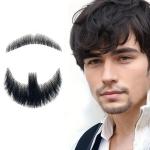 Full hand-woven fake beards, seamless men's fake mustaches, human hair-like fake