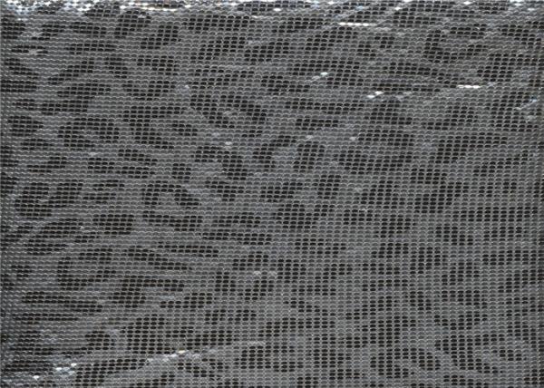 Silkscreen Metallic Sequin Curtain Fabric , Aluminum Mesh Fabric For Decoration