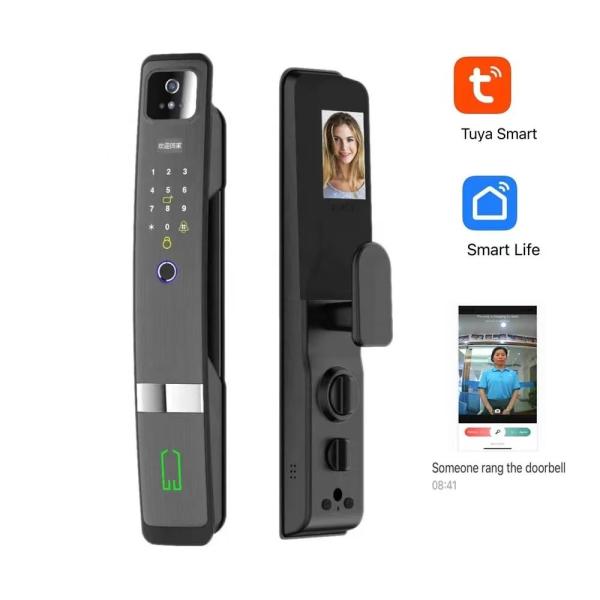 S924Max Smart Home Wifi Lock with Fingerprint Card Code Key Multi-unlock Way for