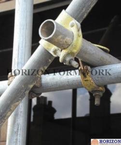China Putlog Drop Forged Double Coupler Zinc Plated Finishing At 90 Degree Right Angle factory
