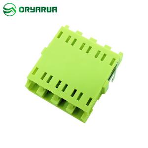 China OM5 Duplex SM MM LC Fiber Optical Adapter One Piece Molding ODM factory