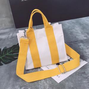 China Crossbody Collapsible 25cm Handle Lightweight Canvas Tote Bags factory